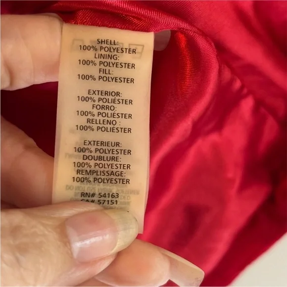 Calvin Klein Women's Red Puffer Vest Jacket Med Sporty Preppy Classic Outdoors - Picture 5 of 5